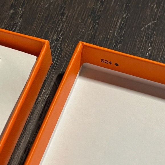 Hermes small empty box jewelry case decoration storage orange - Picture 9 of 10